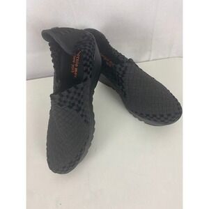 Bernie‎ Mev New York Black Woven Wedge Shoes Women Size 41